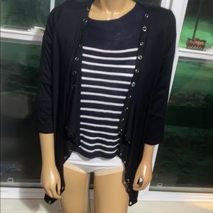 ‼️ Beautiful Silver Eyelet Cardigan